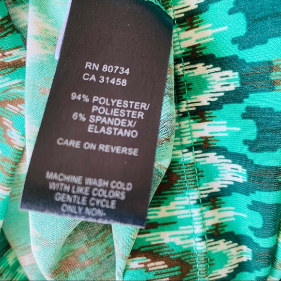 Tie Back Tank Top BCBGMaxazria Patterned S… - Picture 4 of 4